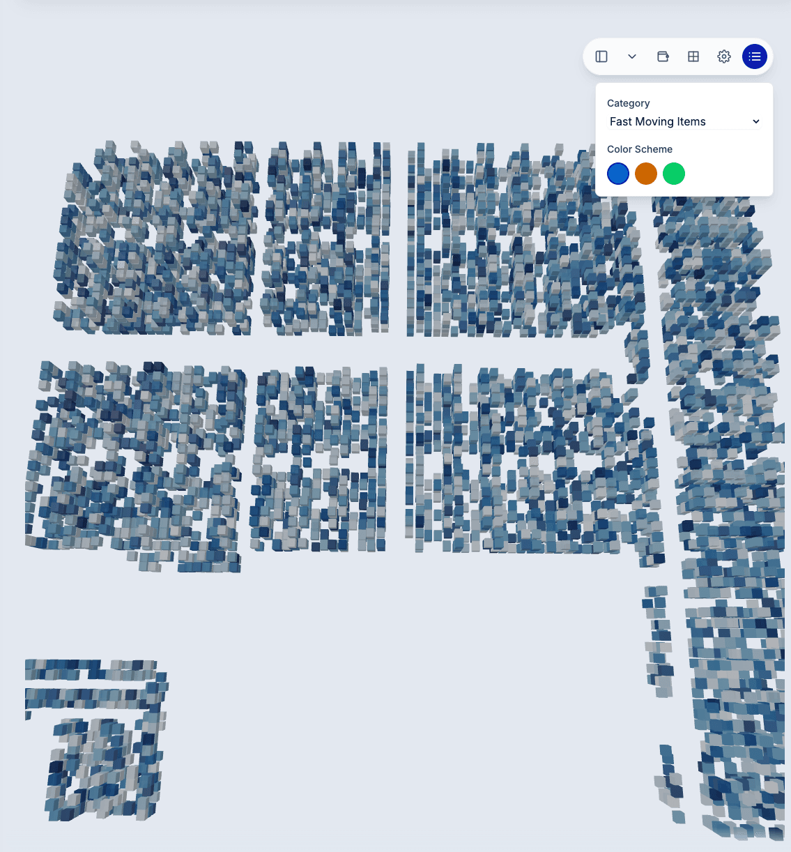 Interactive rack explorer